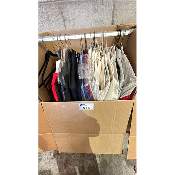 WARDROBE BOX OF CLOTHING
