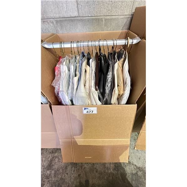 WARDROBE BOX OF CLOTHING