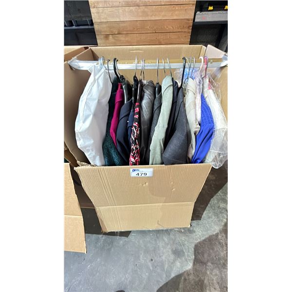 WARDROBE BOX OF CLOTHING