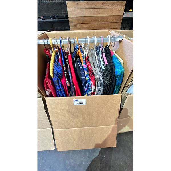 WARDROBE BOX OF CLOTHING