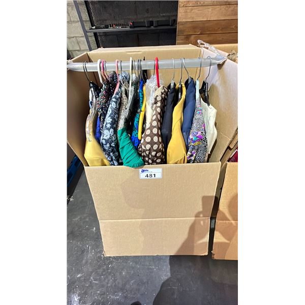 WARDROBE BOX OF CLOTHING