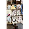 Image 1 : PALLET OF GLASSWARE, TABLE RUNNERS, COSTUME JEWELLERY & MORE *MUST TAKE ALL ON PALLET*
