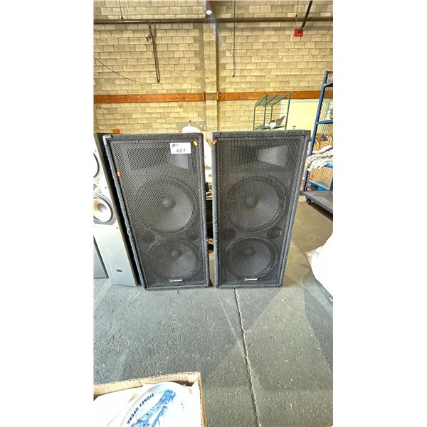 TWO NISSINDO LOUD SPEAKERS *NO CABLES*