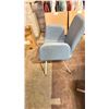 Image 2 : 4 BLUE UPHOLSTERED CHAIRS