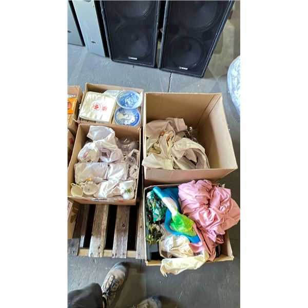 PALLET OF TEACUPS, GLASSWARE, DECOR, DECORATIVE PLATES & MORE *MUST TAKE ALL ON PALLET*