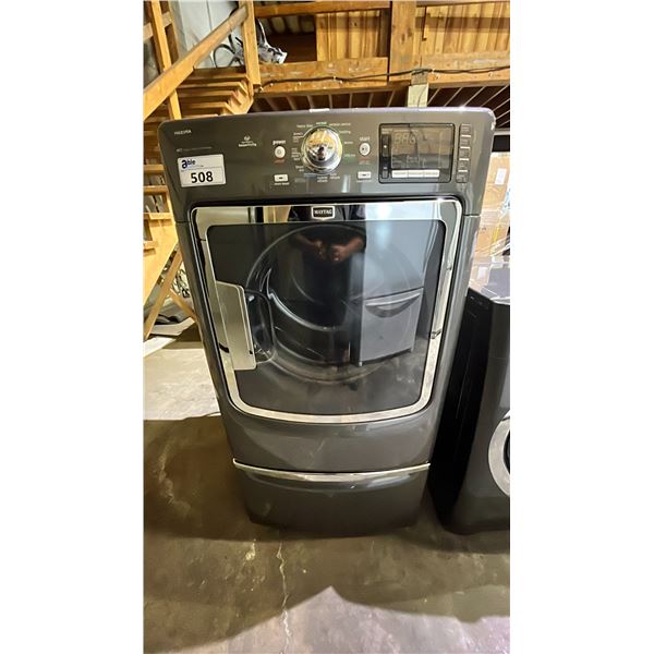 MAYTAG MAXIMA FRONT ENTRY DRYER WITH PEDESTAL