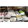 Image 3 : SHELF OF PAPER NAPKINS, SOCKS, BABY WIPES, ASSORTED DISH CLOTHES & ASSORTED DISH TOWELS