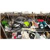 Image 1 : SHELF OF POTS, PANS, REUSABLE COFFEE FILTER, STARFRIT KITCHEN UTENSILS, COFFEE PRESS & MORE
