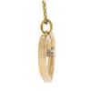 Image 4 : Classic 18K Gold .05 ctw Round Brilliant Diamond Prong Open Heart Pendant & Chai