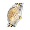 Image 3 : Rolex Mens Two Tone Champagne Index Dial 18K Yellow Gold Diamond Bezel Datejust