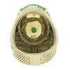 Image 5 : 14K TT Gold Oval Cabochon Jade w/ 0.60 ctw Diamond Twisted Wire Cocktail Ring