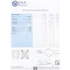 Image 6 : 0.46 ctw SI3 CLARITY F COLOR CENTER Diamond Platinum Ring (1.53 ctw Diamonds) EG
