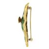 Image 6 : 18k Gold Multi-colors Enamel Work Detailed Banner Fish Pin Brooch w/ Diamond Eye