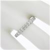 Image 4 : Solid Platinum 0.52 ctw Pave Set Diamond Eternity Stackable Wedding Band Ring