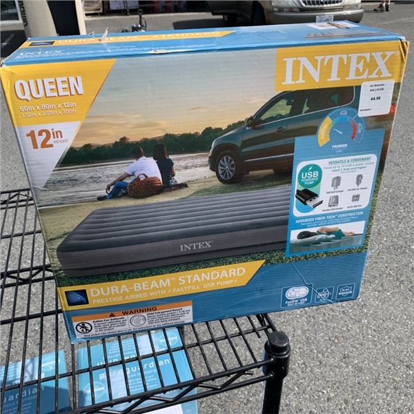 INTEX QUEEN SIZE 12 IN HIGH HIGH INFLATABLE AIR BED