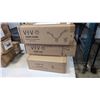 Image 1 : VIVO DUAL MONITOR ADJUSTABLE DESK MOUNT, SINGLE MONITOR DESK MOUNT, AND KEYBOARD TRAY