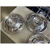 Image 2 : SET OF 4 VINTAGE CHEVY HUBCAPS