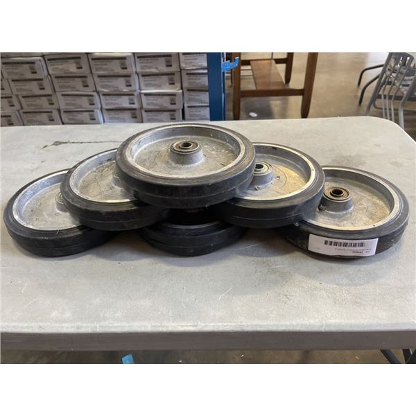 6 ALUMINUM DOLLY WHEELS