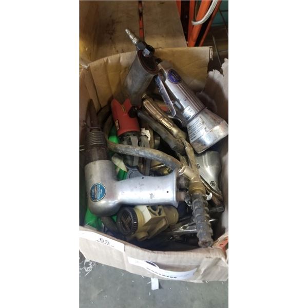 ASSORTED AIR POWER TOOLS, CHISELS NIPPER ETC