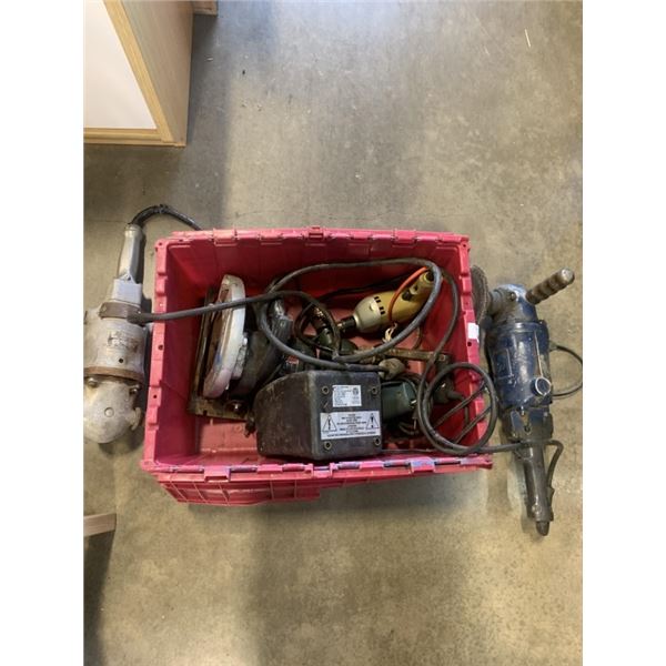 TOTE OF HEAVY DUTY POWER TOOLS