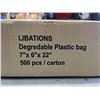 Image 2 : PLASTIC BAGS 7" X 6" X 22", 500PCS