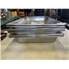 Image 3 : 10 STAINLESS SERVING TRAYS