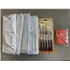 Image 1 : FIVE NEW SETS OF PALETTE KNIVES AND MIXING PLATES RETAIL $100