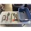 Image 1 : LARGE C CLAMP, PIPE WRENCHES, PRY BAR AND MORE