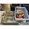 Image 1 : UTILITY HOOK SET AND BIN OF ASSORTED TOOLS
