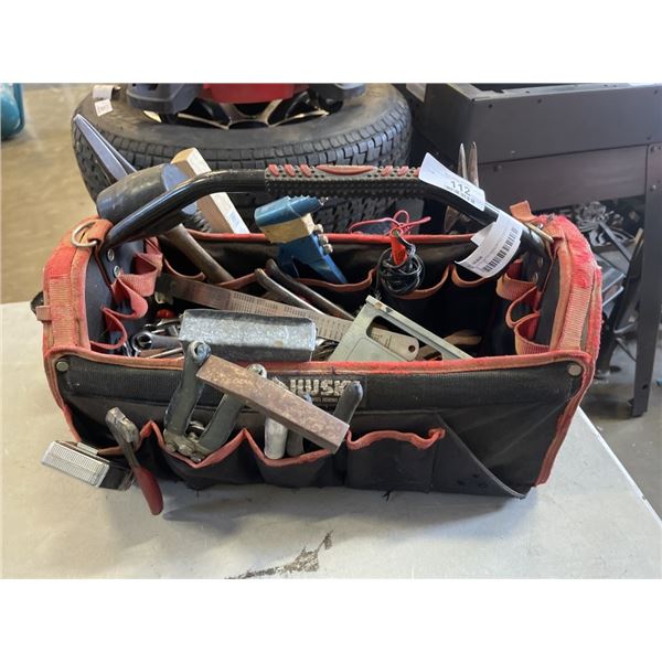 TOOL TOTE WITH ASSORTED HAND TOOLS