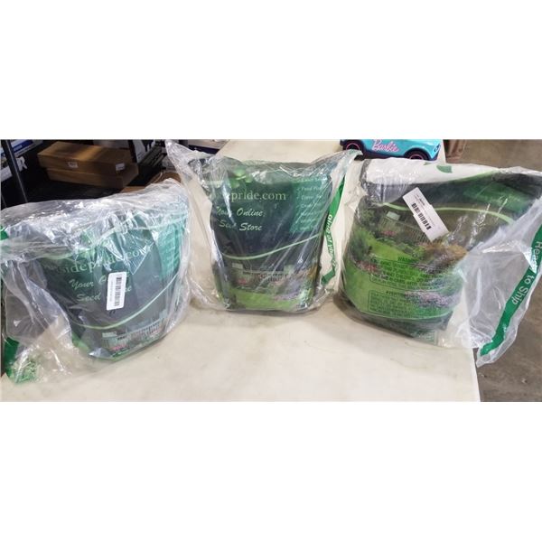 3 BAGS OF GRASS SEED, 10LBS EACH