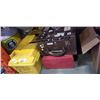 Image 1 : TOOLBOX WITH CONTENTS, CROSBY CLAMPS, ROLOC ACCESSORIES AND ELECTRICAL ITEMS