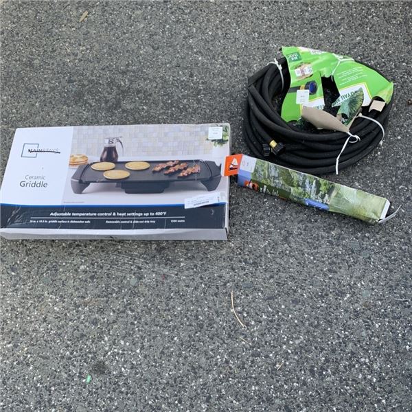 50-FT SOAKER HOSE MAINSTAYS GRIDDLE AND OZARK TRAIL DRY BAG