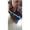 Image 2 : 2 BUNDLES OF ASSORTED GARDEN TOOLS, RAKES BRUSHES ETC