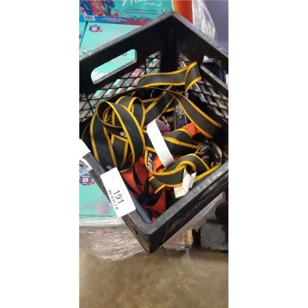 BIN OF TIE DOWN STRAPS