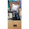 Image 2 : 2 LARGE BOXES OF ASSORTED HOUSEHOLD ELECTRONICS, TIMER, LIGHTS ETC