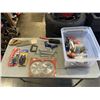 Image 1 : ASSORTED TOOLS, SAW BLADES, WRENCHES, SANDER, WORKLIGHTS AND MORE