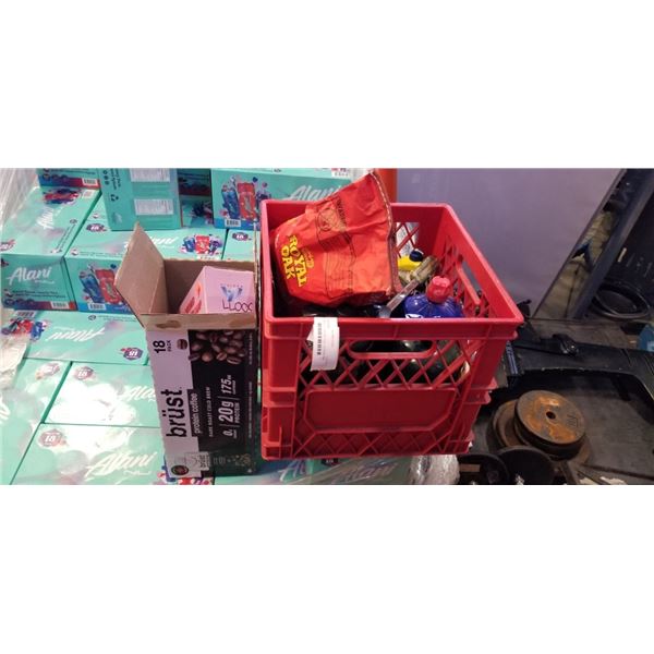 CONTAINER OF LIGHTER FUEL, BUTANE AND CHARCOAL