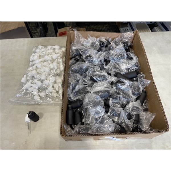 CASE OF NEW 50ML GLASS BOTTLES WITH DROPPER LIDS