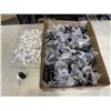 Image 1 : CASE OF NEW 50ML GLASS BOTTLES WITH DROPPER LIDS
