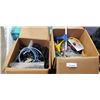 Image 1 : 2 BOXES OF MISC ELECTRONIC COMPONENTS/ITEMS ETC.