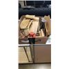 Image 1 : LEATHER TOOL BELT, WIRE BRUSH, STANLEY MITRE BOX AND MORE
