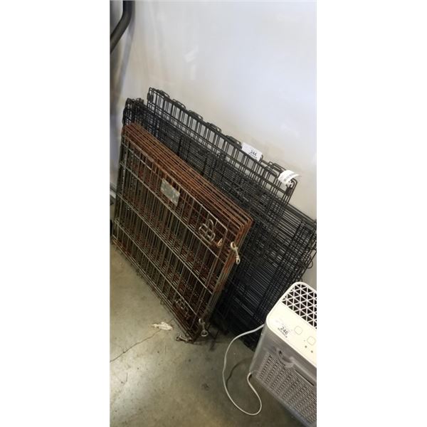 2 DOG CRATES AND PEN