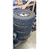 Image 1 : SET OF 4 MICHELIN X-ICE TIRES ON RIMS SIZE 195/65R15