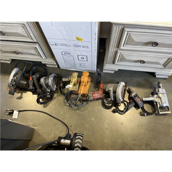 LARGE LOT OF ASSORTED POWER TOOLS