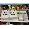 Image 1 : 2 ELECTRICAL PANELS WITH BREAKERS AND GAUGES, WITH SHUT OFF SWITCH AND MORE