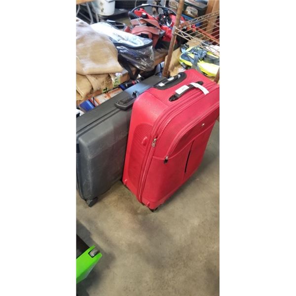 ROLLING LUGGAGE AND SAMSONITE SUITCASE