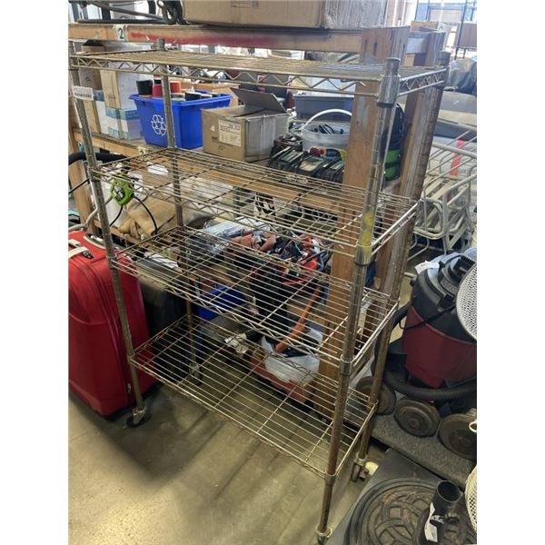 4 TIER ROLLING RACK