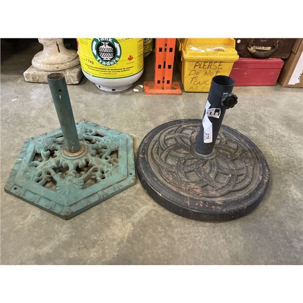 2 UMBRELLA STANDS
