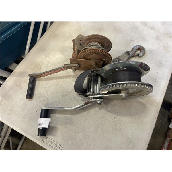 2 BOAT TRAILER WINCHES